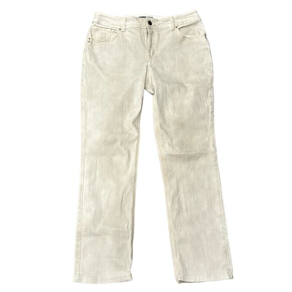 Chico's Women's So Slimming Girlfriend Jeans Cream Size 6 - Picture 1 of 12